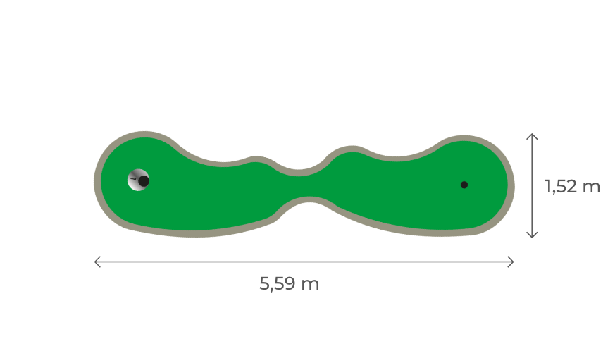 vente piste Parcours de mini golf Bubble 1 campings hotels parc attraction