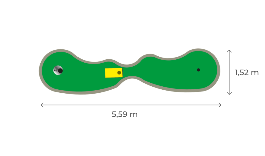 vente piste Parcours de mini golf Bubble 12 campings hotels parc attraction