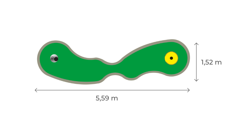 vente piste Parcours de mini golf Bubble 13 campings hotels parc attraction