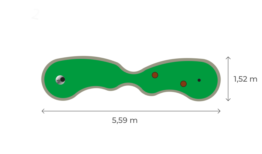 vente piste Parcours de mini golf Bubble 2 campings hotels parc attraction