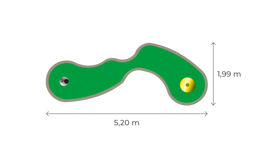 vente piste Parcours de mini golf Bubble 3 campings hotels parc attraction