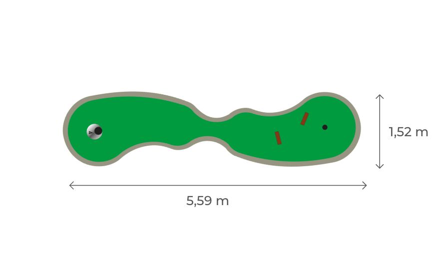 vente piste Parcours de mini golf Bubble 4 campings hotels parc attraction