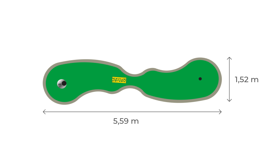 vente piste Parcours de mini golf Bubble 8 campings hotels parc attraction