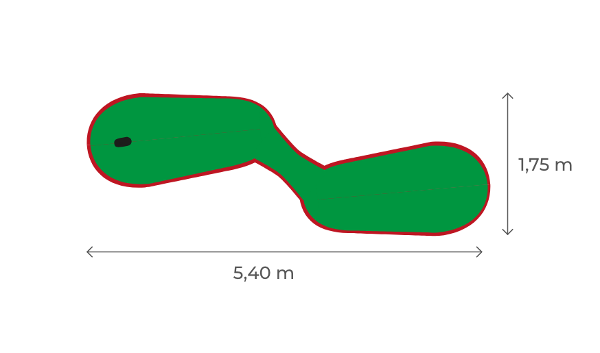 équipement Parcours de mini golf Bubble It piste 9 campings hotels parc attraction