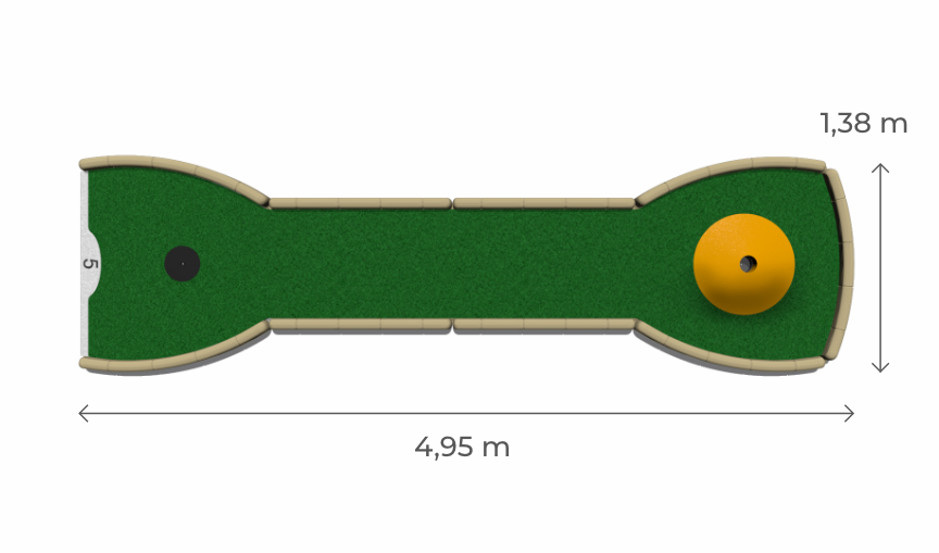 vente de mini-golf Simaho pour campings, centre de loisirs, hôtel, parcs piste 5