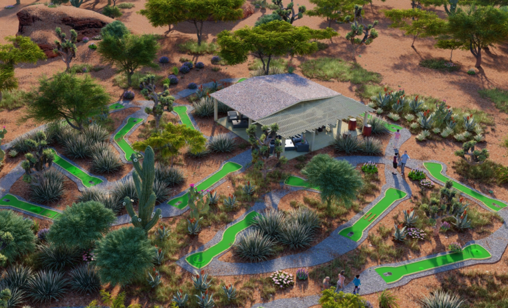 Parcours de mini-golf green parc sur mesure