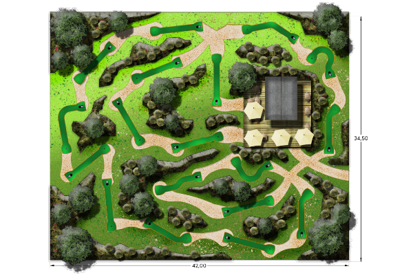 Mini-golf Green Parc sur mesure