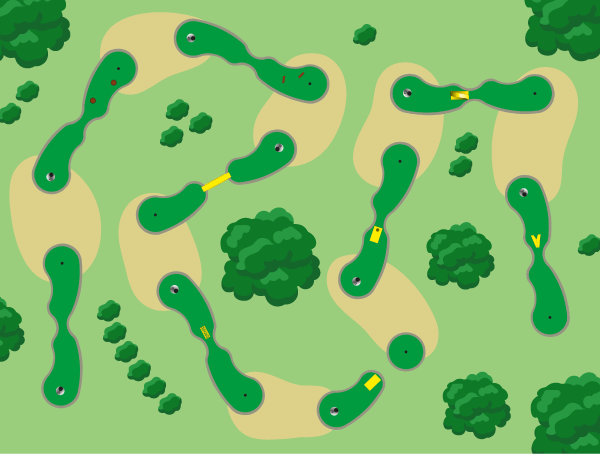 Mini-golf Bubble sur mesure