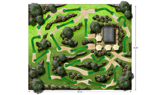 Mini-golf Green Parc sur mesure