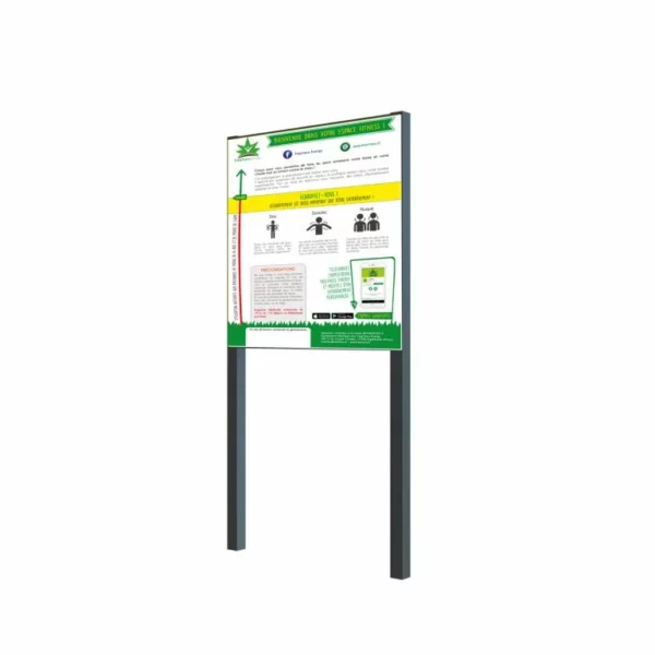 Panneau d’affichage parcours santé